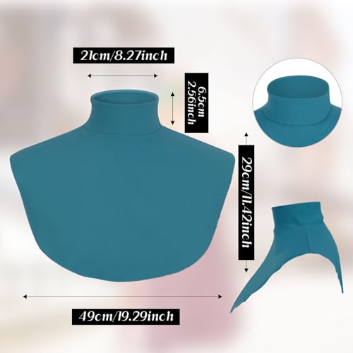 Image of Cutecrop Turtleneck Dickey Extra Large Fake Collar Detachable Dickey Collar Half Mock Turtleneck for Men Women