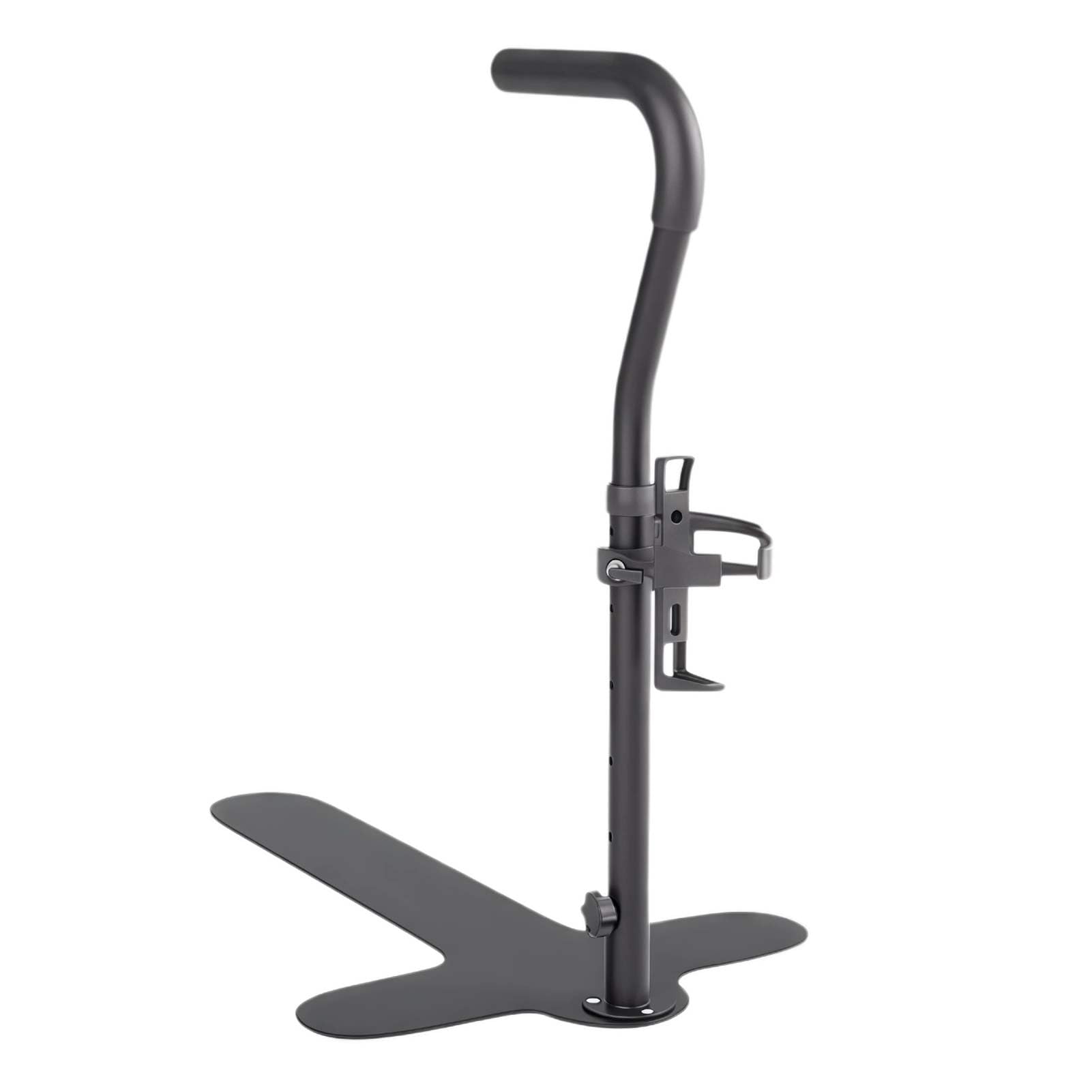 Soporte para personas mayores, altura ajustable de 62 a 87 cm, mango antideslizante y portavasos, adecuado para sofá, silla, ideal para personas mayores y personas con discapacidad