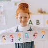 24 Sheets Mermaid Make a Face Sticker Sheets for Kids Todders Activities, Make Your Own Stickers for Kids Birthday Party Favor Supplies Craft #5