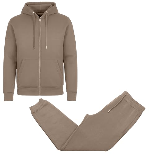 Galaxy by Harvic Men's Fleece-Lined Tracksuit Hoodie & Jogger Set