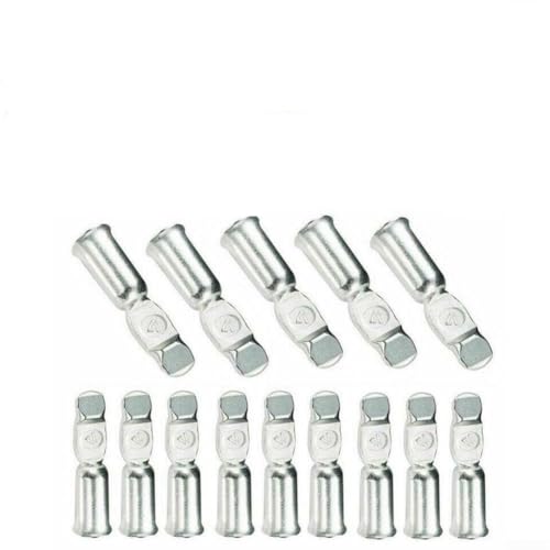 Lot de 20 bornes en cuivre 50 A pour contacts de style Anderson, bornes de câble pour connexions de batterie et systèmes solaires