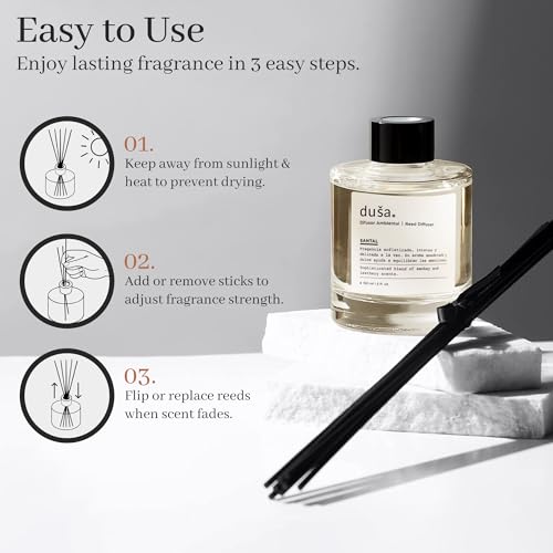 Difusor de varillas Santal 5 fl oz para ambientar miniatura 3
