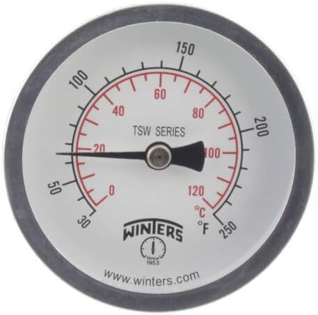 2.5" Hot Water Thermometer (30°F to 250°F)