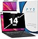 PYS Magnetischer Laptop Sichtschutz 14 Zoll (16:9 Aspekt) - Anti-Glare Blaulichtfilter, abnehmbarer Sichtschutz Displayschutzfolie kompatibel mit HP/Dell/Acer/Lenovo/Samsung/ASUS (31 x 17,5 cm (B x H)
