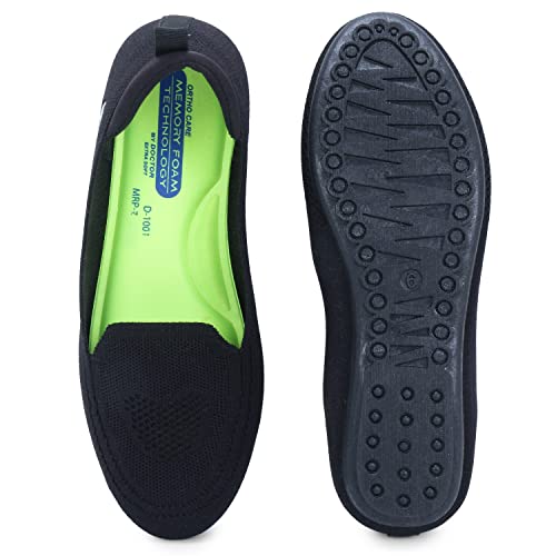 Image of DOCTOR EXTRA SOFT Flexible Memory Foam Women's Shoes for Walking Gym Training | Casual Sports,Slip-On,Lightweight Lace up Jutis Bellies Classy Ballerina for Ladies and Girls New-D-1003