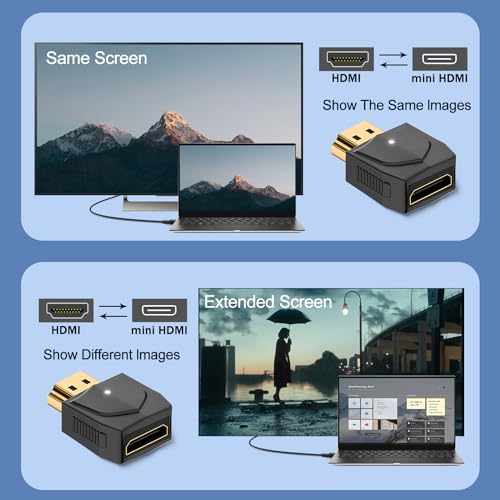 Adaptador HDMI a Mini HDMI 8K QIANRENON, Pack 2 piezas miniatura 4