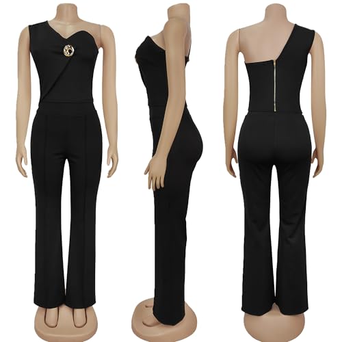 Image of Jigfar Women Sexy Elegant Bodycon Jumpsuit Going Out Romper Birthday Party Club Night Outfits