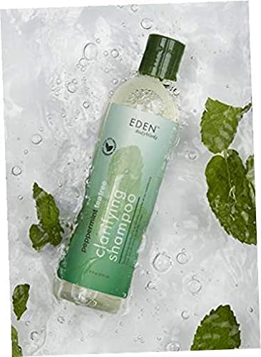 EDEN BodyWorks Peppermint Tea Tree Clear Clarifying Shampoo | 8 oz | Refresh Scalp, Remove Build Up, Prevent Dandruff - Packaging May Vary