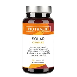 Solar Complex – Sun Tanning Capsules – Beta-Carotene Accelerator Tanning – Tans, Protects and Prepares The Skin for Sun Exposure – 30 Capsules – Nutralie