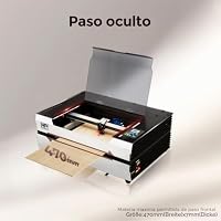 Monport Reno 45W CO2 Laser Graviermaschine, Desktop Laser Cutter mit Semi-Autofokus, Neu entwickelte Laserröhre, Duales Arbeitsbett, Präzision&Effizienz CO2 Laser für Metall Holz – Ansicht 8