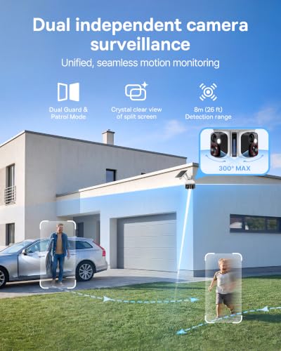 Baseus X1 Pro 3K Dual-Lens AI Solar Camera Outdoor Wireless, No Monthly Fee - image 3