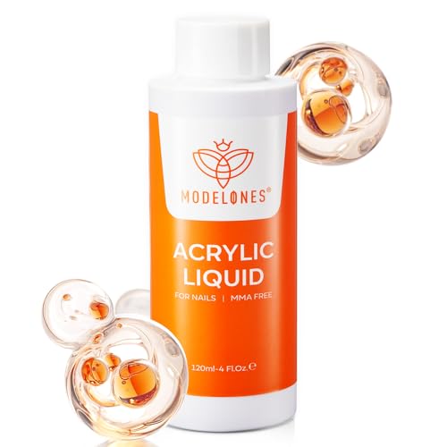modelones Monomer 4 oz, Upgraded Monomer Acrylic Nail Liquid for Acrylic Powder Nail Extension 3D