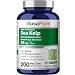 Best Sea Kelp 150mcg 200 Capsules (Non-GMO & Gluten Free) - for Weight Loss, Thyroid Support, Helps with Hair and Nail Health, Anti-Aging & Boosts Vitamin A, B, C, D, E and K - Natural Iodine