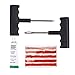 Hromee T- Handle Tire Plug Kit, Flat Tire Repair Tool Kit w/Storage Case, Heavy Duty Tubeless Tool