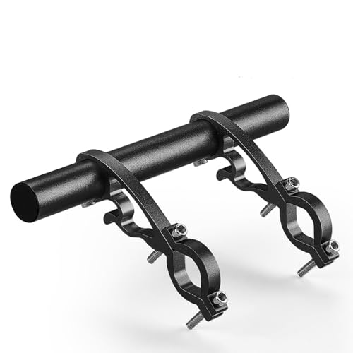 XBERSTAR Abrazadera de fibra de carbono súper larga para manubrio de bicicleta, extensión negra GUB de carbono para manubrio de bicicleta, soporte de abrazadera de montaje de barra de bicicleta