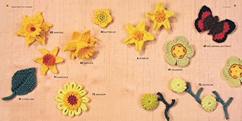 100 Flowers to Knit & Crochet: A collection of beautiful blooms for embellishing clothes, accessories, cushionsand throws - Image 7