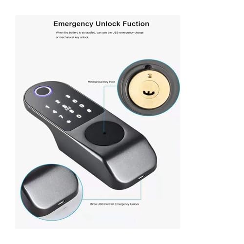 Serrure Intelligente à Code Wi-Fi et Empreinte Digitale pour Portail