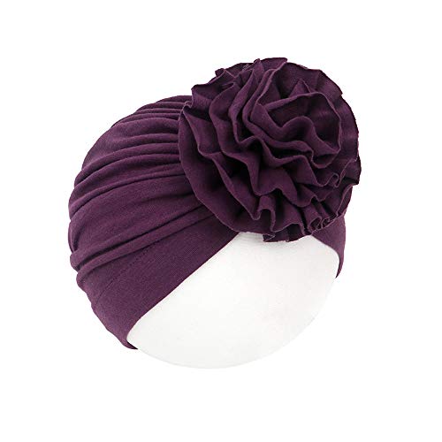 Newborn Baby Nursery Beanie Hat Soft Cotton Toddler Kids Girl Head Wrap Cap With Peony Flower #TOP3