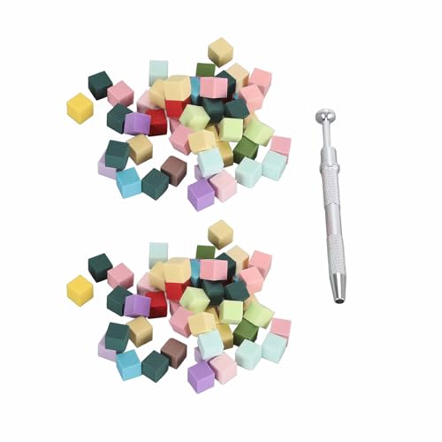100pcs Unhas Arte Esponja Macia Versátil Portátil Bloqueio de Unhas Buffer de Tampão Poli Tofu Cubos