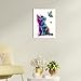 Ypxzzj Framed Butterfly Cat Canvas Wall Art & Decor for Cat Lover Gifts,Wall Decor for Women Girls Bedroom Toddler Baby Room decoration,Cute Kitten Poster for Nursery Home Decor(16''x12'')