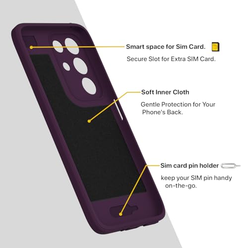 Image of Pikkme Back Cover for Realme Narzo 90X 5G / Realme C85 5G / Realme 15X 5G Soft Matte Silicone Mag-Safe Design (Mag-Safe Not Support) Camera Protection | Slim Fit Bumper Cover (Purple)