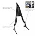Black Sissy Bar Passenger Backrest Rear Pad Compatible for Harley Davidson Touring 1997-2008 Road King Electra Glide Street Glide FLHR FLHX FLHT FLTR [26 Inches Height]