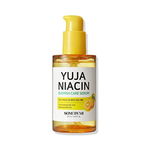 SOME BY MI Yuja Niacin 30 Days Blemish Care Serum - 1.69Oz, 50ml - 12 Vitamins Included for Sensitive Skin - Brightening Effect, Dark Spots and Freckles Care - Facial Skin Care