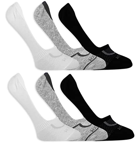 Fruit of the Loom 6 Pair Coolzone Liners White Assorted Large