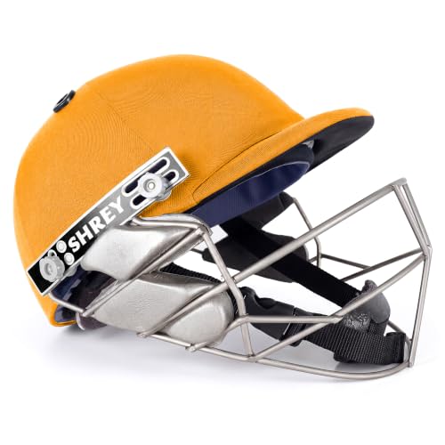 Image of SHREY Pro Guard Stainless Steel 2.0 Batting Cricket Helmet for Men's (Gold, XL)