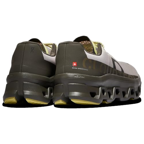 On Cloudmonster - Men's Casual Running Shoes(Pearl/Thorn/Volt)3