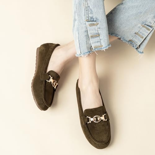 Image of Cvistpieo Loafers for Women Business Casual Shoes Comfortable & Lightweight Penny Loafers Slip On Work Flats