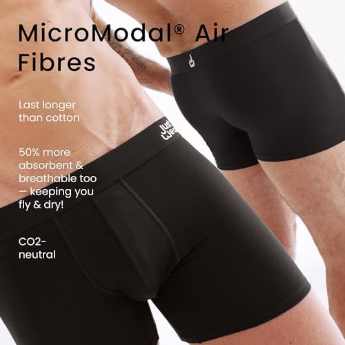 JustWears Boxer Briefs With Pouch - Pack of 3 | Anti Chafing, No Ride Up, Organic Underwear For Men | For Sports & Daily Wear2