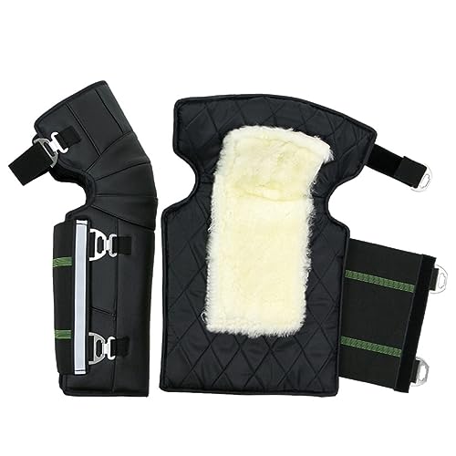 HOODANCOS 1Pair Motorcycle Knee Sleeves Winter Warm Protective Gear Windproof Leg Guards for Elasticity for Motorcycles Electric Vehicles Durable