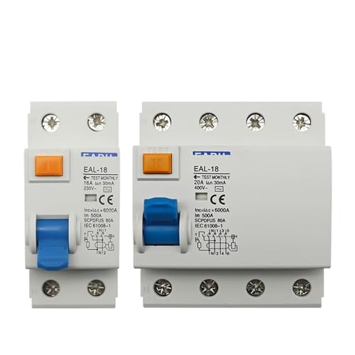 Disjoncteur différentiel 2P 25A 300mA Type AC interrupteur de sécurité