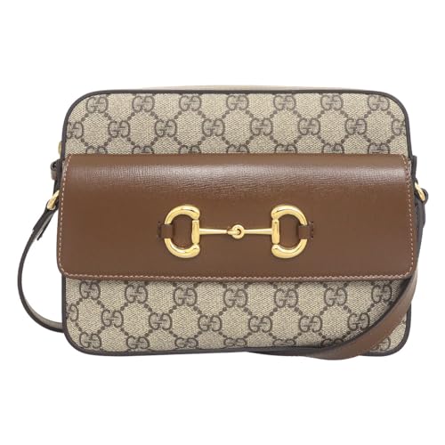 [グッチ] バッグ(ショルダーバッグ) 645454 92TCG ベージュエボニー×ブラウン GGスプリームキャンバス レザー ホースビット スモール ショルダーバッグ レディース [ブランド] [並行輸入品]