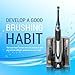 PURSONIC S330 Deluxe Ultra High Powered Rotary Oscillating Rechargeable Electric Toothbrush with Dock Charger & 12 Brush Heads (Value Pack)