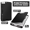 Sooez Clipboard with Storage, Clip Board 8.5 x 11 with Pen Holder, Plastic Organization Case Box for Letter Legal A4 Size Paper, Low Profile Clip, Nurses Teachers Must Haves, School & Office Supplies