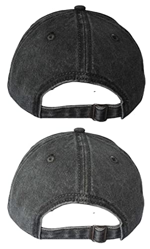 Image of TSSGBL Vintage Cotton Washed Baseball Cap S to XXL Unstructured Low Profile Adjustable Distressed Dad Hat for Men Women