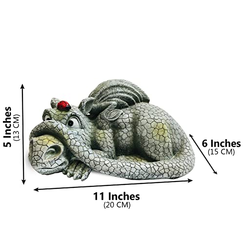 Ct Discount Store Indoor Outdoor Dragon Statue For Home Decoration (Ladybug On The Head) #TOP4