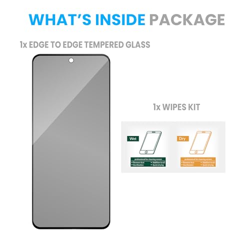 Image of FIRST MART Privacy Tempered Glass for OnePlus Nord CE 6 Lite | Anti-Spy Screen Protector, Edge-to-Edge 9H Scratch Protection, Case-Friendly, Bubble-Free | Pack of 1