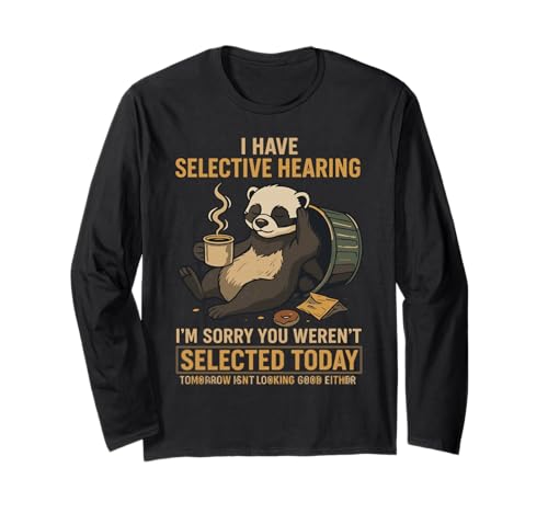 Have Selective Hearing Coffee Sarcastic Quote Retro ����T�V���c