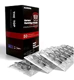 Aurora Cartridges Tattoo Needles 50 Pack, 3RL, 5RL, 7RL, 9RL, 11RL