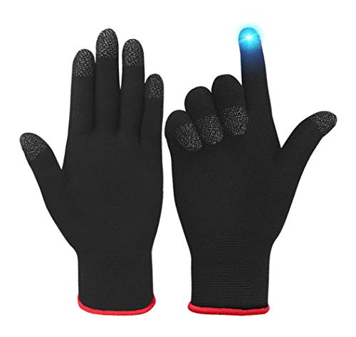 Guantes Cinco Dedos Táctiles para Smartphones y Tablets, Suaves Elásticos Guantes de...
