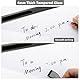 Varhomax Kleines Schreibtisch-Whiteboard aus Glas mit Trockenabwischfunktion, Desktop-Whiteboard mit Aufbewahrung, To-Do-Liste, Notizblock, Schreibtisch-Begleiter und Tastaturständer(Schwarz und Weiß)