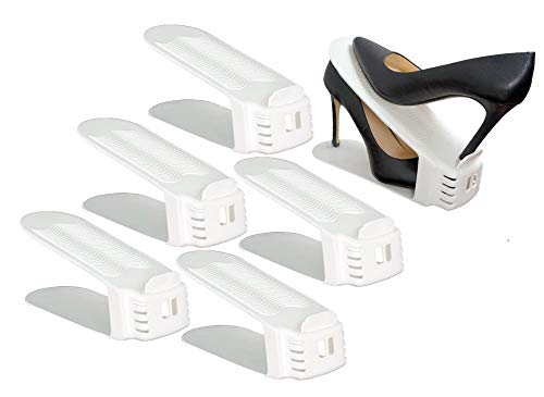 Shoe Slotz Space-Saving Storage Units In Ivory | As Seen On Tv | No Assembly Required | Limited Edition Price Club Value Pack, 10 Piece Set #TOP7