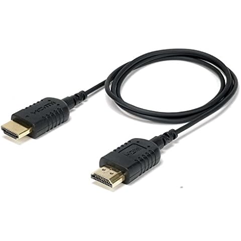 EVO Gimbals Ultra Thin HDMI Cable, Reflex Ultra Thin HDMI to HDMI Cable 3.0' FT / 91.4cm | Super Flexible 2.5mm Thick, 4K HDR HDMI 2.0 Type-A Male to Male for Camera, Camcorder, Monitor, Gimbal Cover