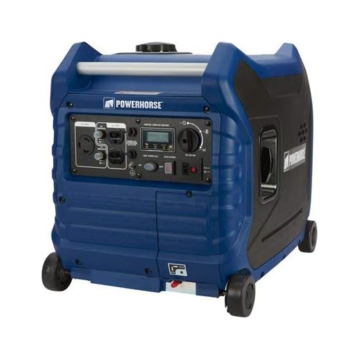 Powerhorse Inverter Generator - 3500 Surge Watts, 3000 Rated Watts, Electric Start, EPA and CARB Compliant, Model Number LC3500i