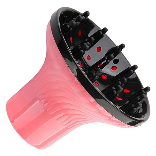 MERIGLARE Hair Diffuser Hair Styling Tool, Universal,Hair Dryers Accessories,Hair Dryer Attachment,Blow Dryer Diffuser for Curly and Wavy Hair,Portable, Pink