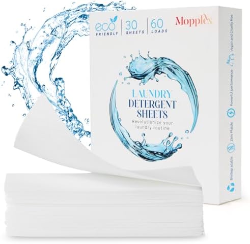 Laundry Detergent Sheets, 30 Laundry Soap Sheets 60 Loads, Travel...