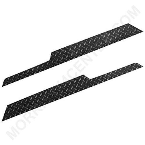 Jeep Warrior Sideplates Black Diamond Plate Pair Exterior Car Parts | 1997-2006 Wrangler TJ WAR909PC